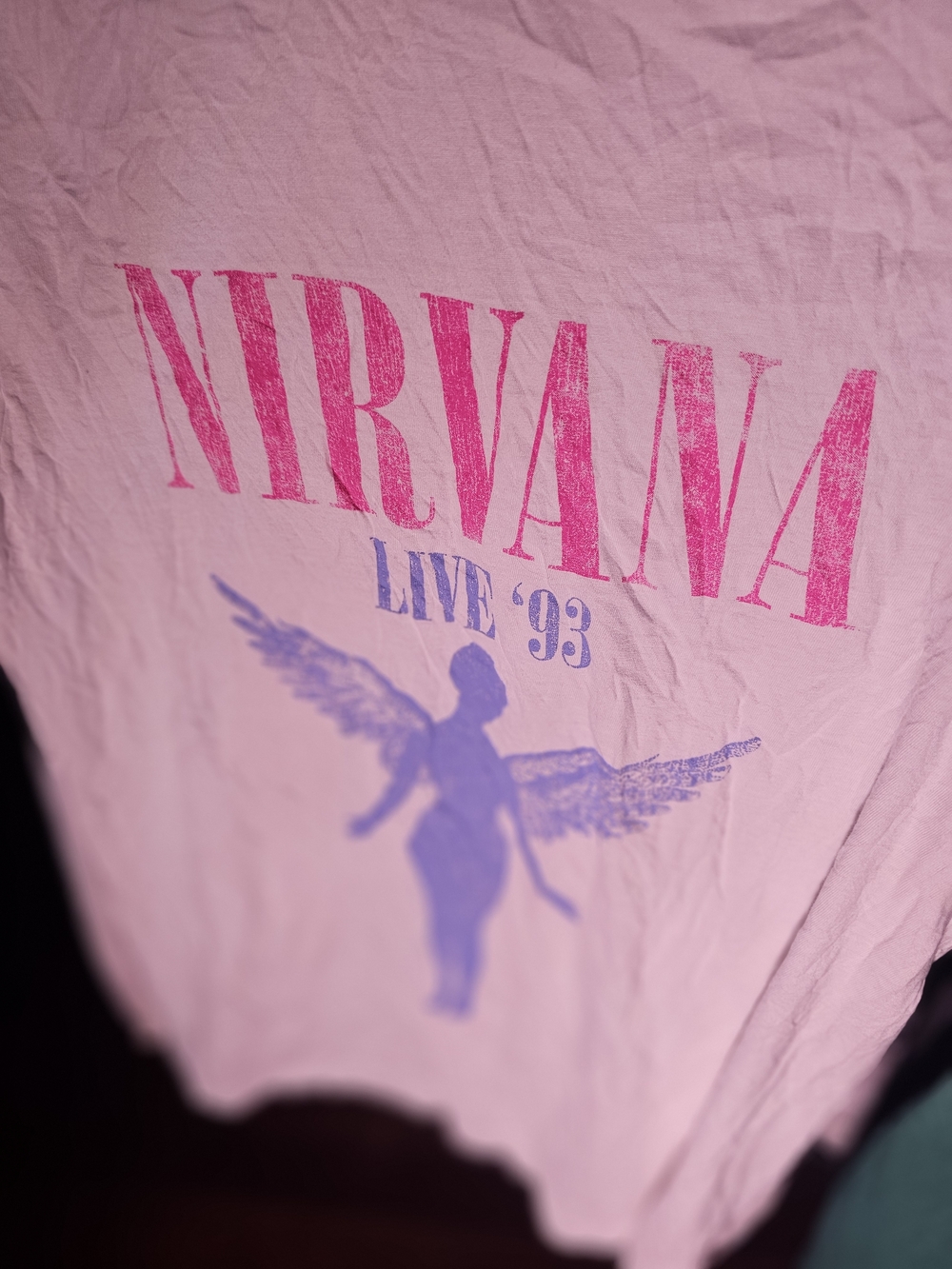 Nirvana Live '93 Pink Graphic Tee
